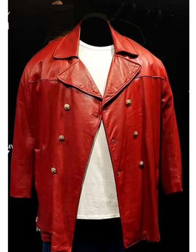Cyrene Cruz Primps Red leather Jacket