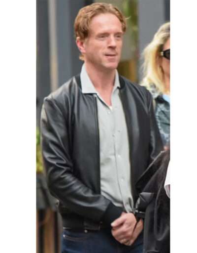 Damian Lewis Groucho's in London Leather Jacket