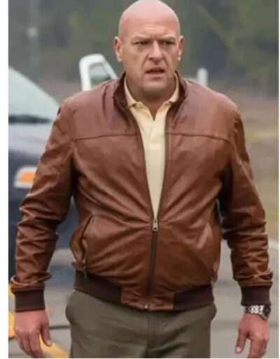 Dean Norris Breaking Bad Bomber Leather Jacket