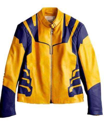 Hugh Jackman Deadpool 3 Wolverine Yellow Leather Jacket