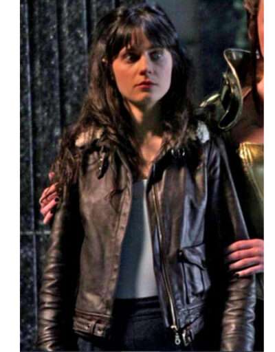 Zooey Deschanel Tin Man Leather Jacket