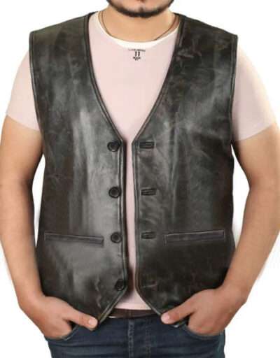 Aquaman 2 Jason Momoa Leather Vest