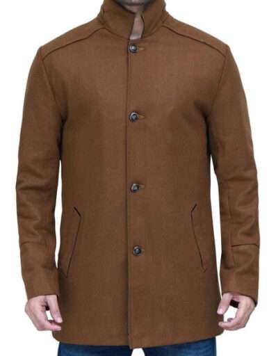 Brown Wool Overcoat