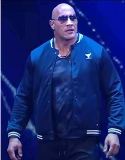 The Rock Returns SmackDown Bomber Leather Jacket