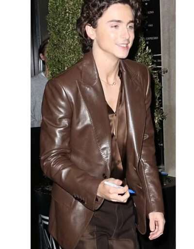 Timothee Chalamet Leather Jacket