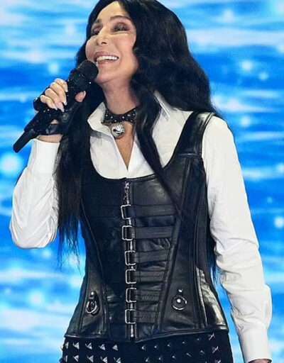 Cher Corset top Black Leather Vast