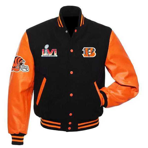 Cincinnati Bengals Varsity Leather Jacket