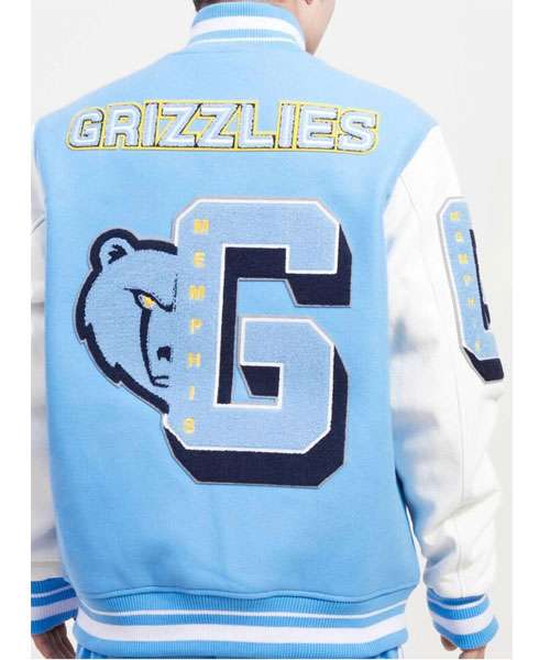 Memphis Grizzlies Animal Print Wool Varsity Jacket