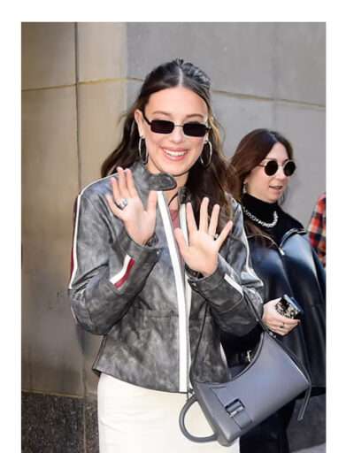 Millie Bobby Distressed Stranger Things Leather Jacket