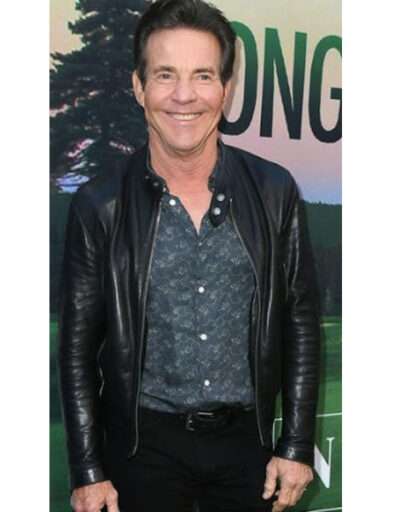Dennis Quaid Premiere of The Long Game Leather Jacket