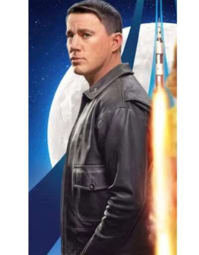 Channing Tatum Fly Me to the Moon 2024 Men's Leather Jacket
