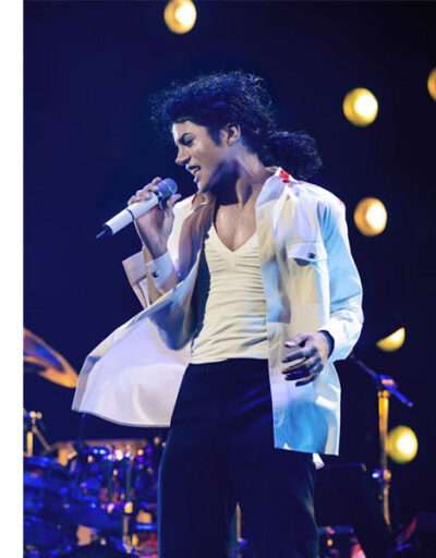 Michael Jaafar Jackson White Cotton Jacket