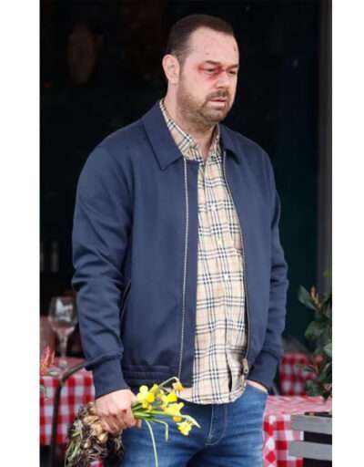 Danny Dyer Marching Powder Blue Cotton Bomber Jacket