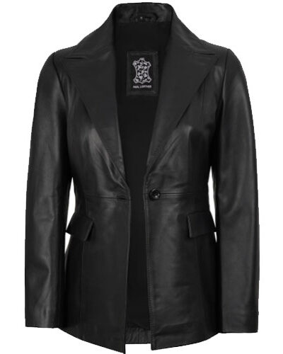 Law & Order Special Victims Unit Women's Black Leather Coat