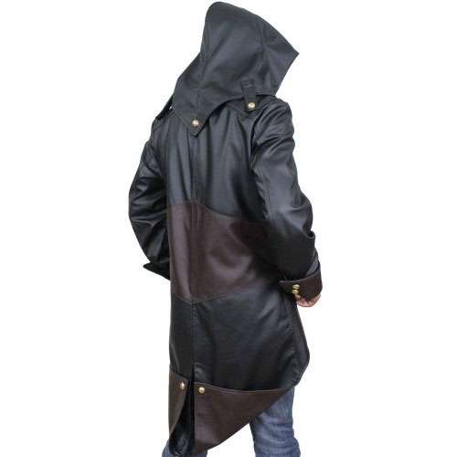 Unity Arno Assassins Creed Hooded Leather Coat